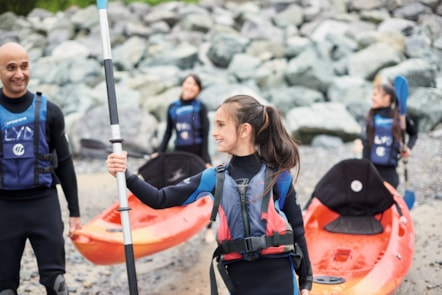 Kayaking at Lydstep Beach
