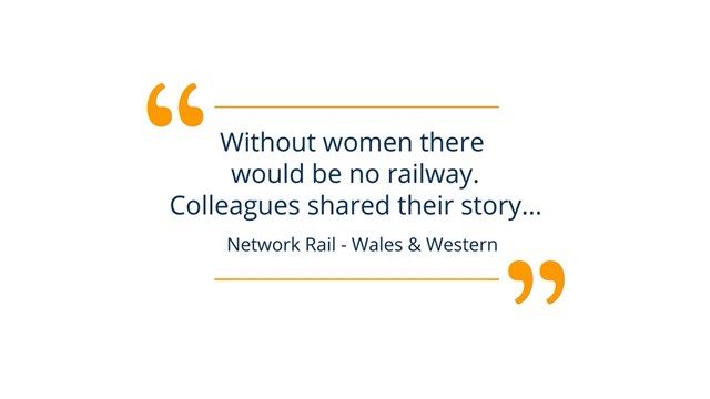 Without women, there would be no railway - International Women's Day 2021: IWD 2021 Quote image