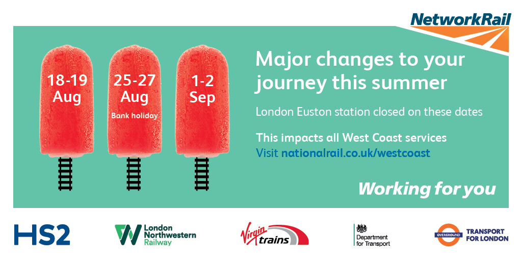 Euston closure reminder: Do not travel on West Coast main line this weekend: London Euston closures