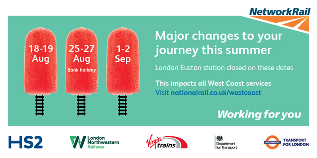 Passengers in the North West urged to avoid Euston station as it closes for three summer weekends: London Euston closures