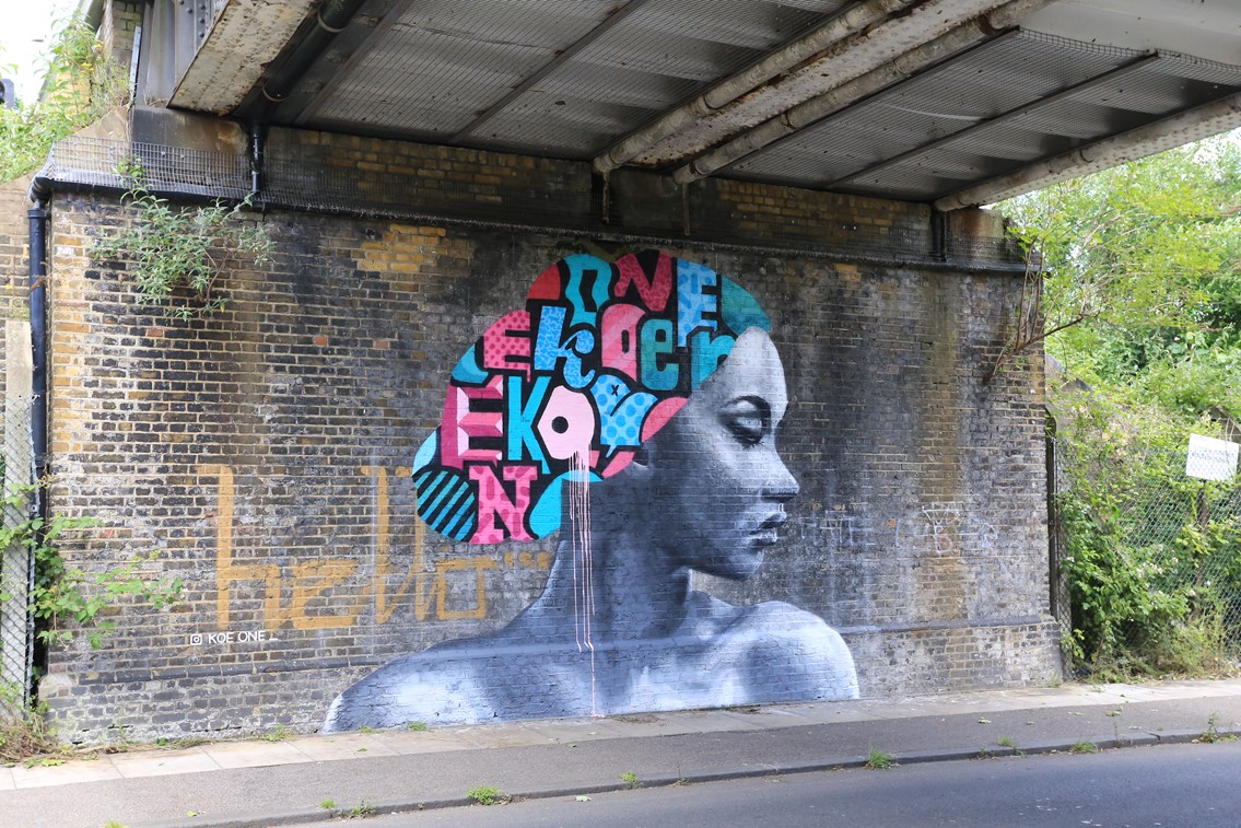 Network Rail works with street art festival to turn Brockley bridges into works of art: Brockley Street Art