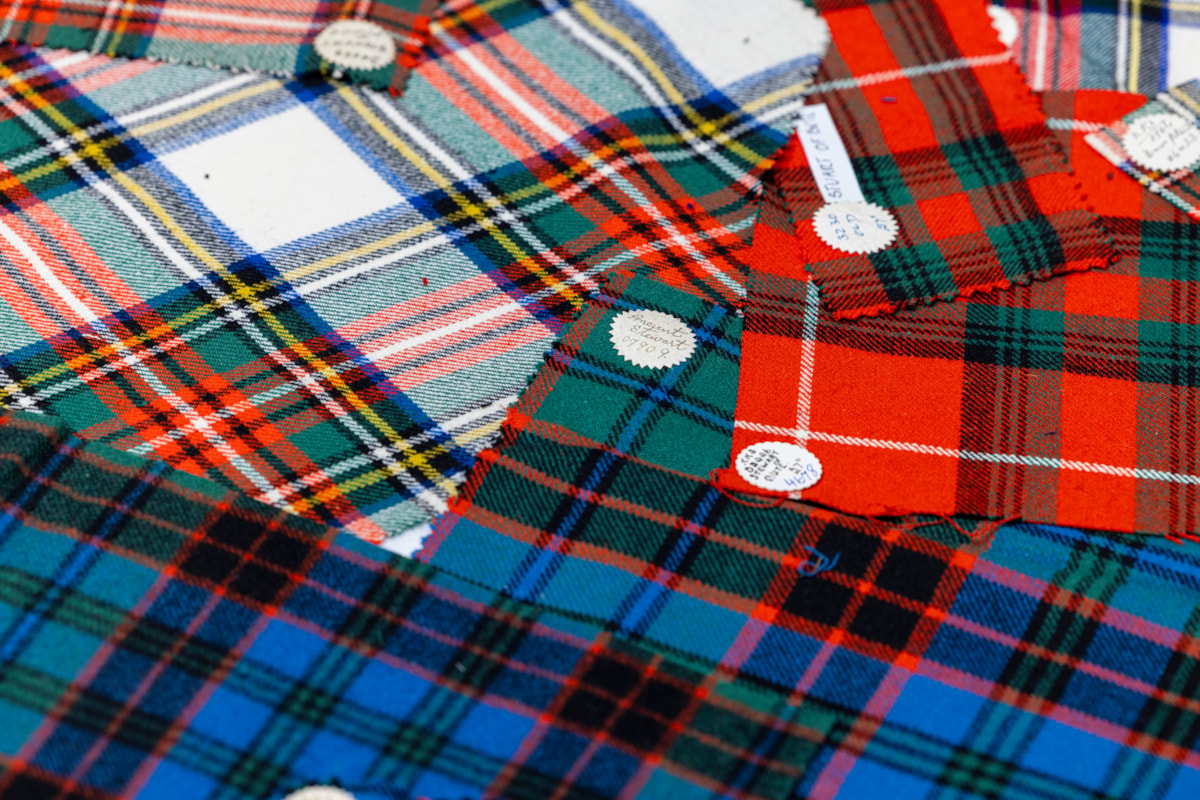 Paton tartan samples at the National Museum Collection Centre. Photo © Duncan McGlynn (2)