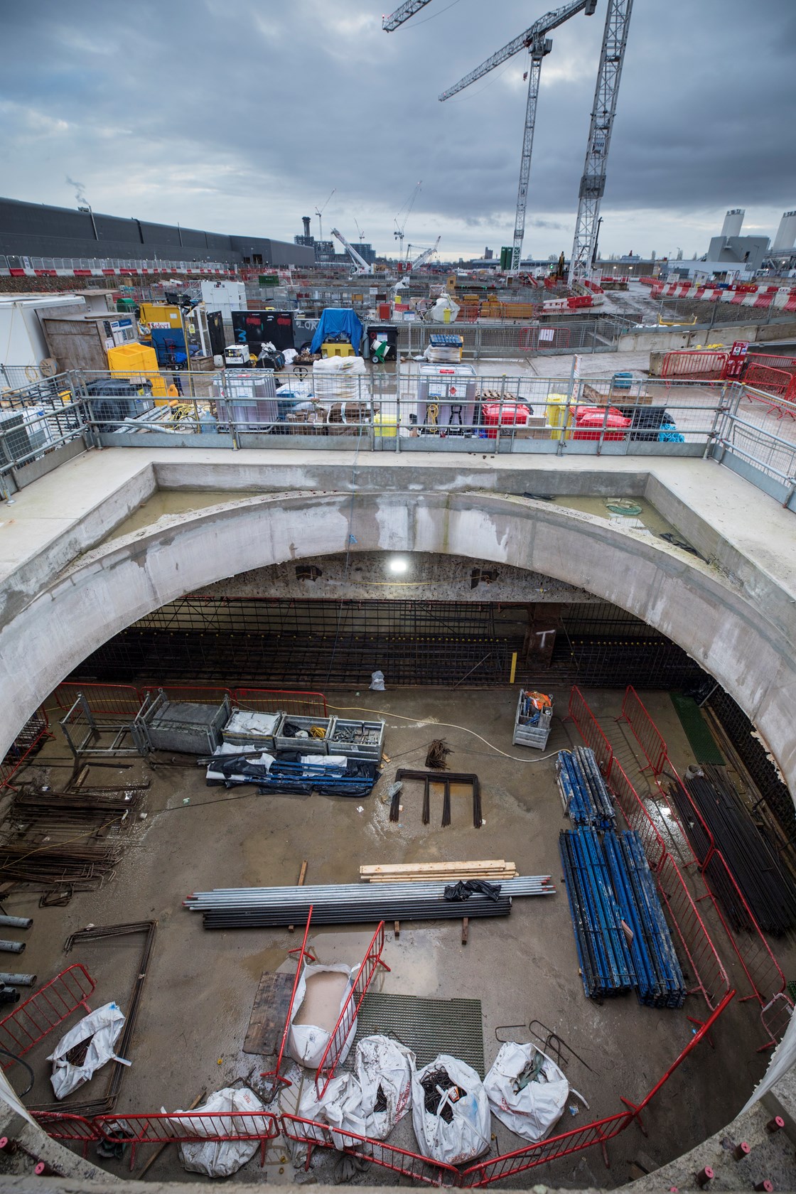 Construction progress at HS2's Old Oak Common Station 15