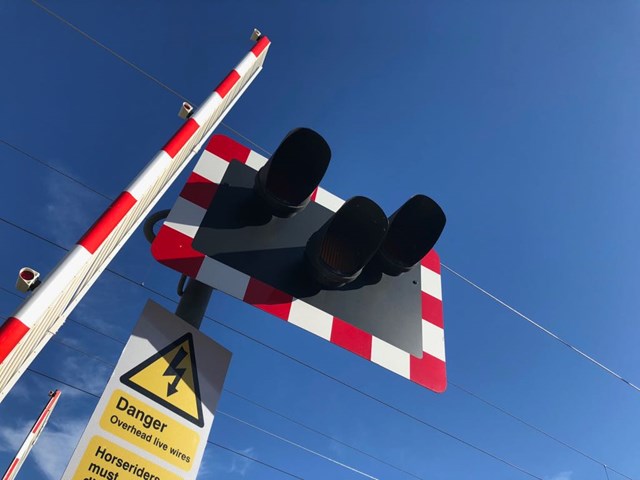 Rail Safety Week in Lancashire - helping keep people safe on the railway: Carleton level crossing-2