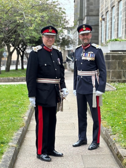 LL of Banffshire Andrew Simpson and LL of Moray Alistair Monkman full length