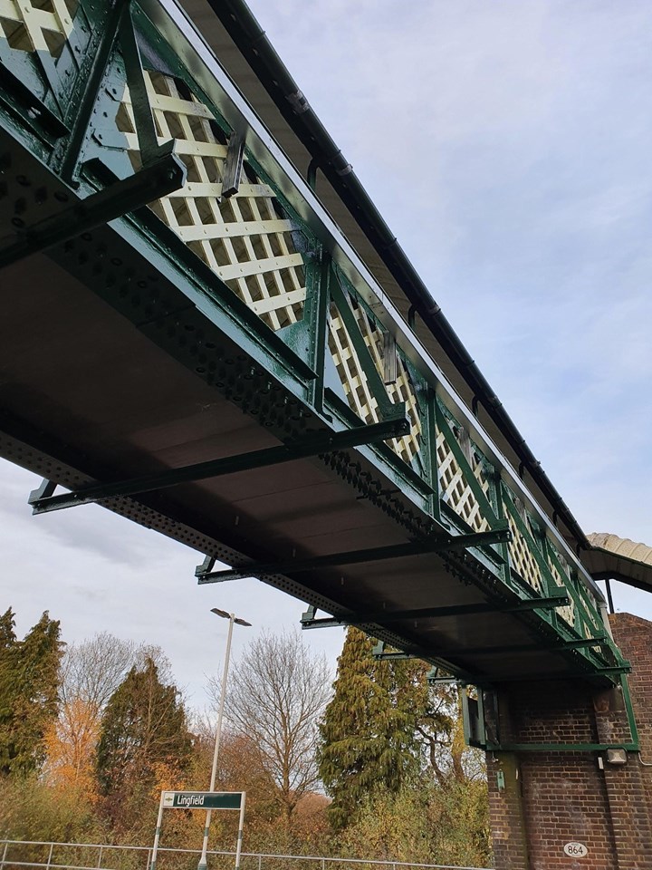 Lingfield station footbridge