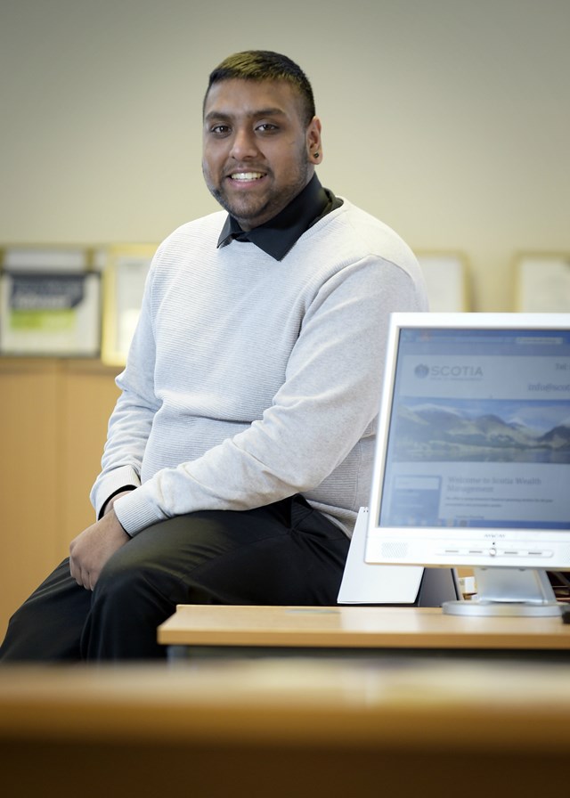 Vijay Singh from East Lothian at Scotia Wealth Management