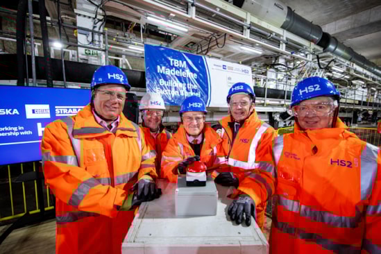 Minister for Rail signals start of tunneling for Euston TBM (3): Minister for Rail signals start of tunneling for Euston TBM (3)