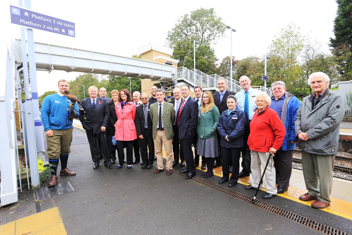 Bearsted Access for All lifts are opened by Sir Hugh Robertson MP: Bearsted Access for All lifts are opened by Sir Hugh Robertson MP and friends