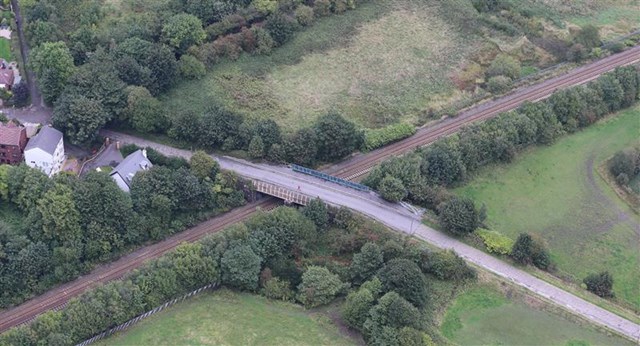 Passengers and road users to benefit from railway upgrades in Atherton: Shakerley-Lane-aerial
