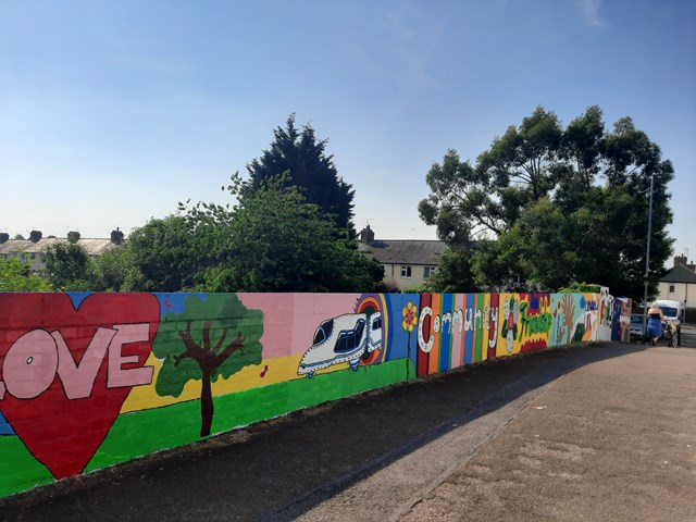 South Wigston mural painting