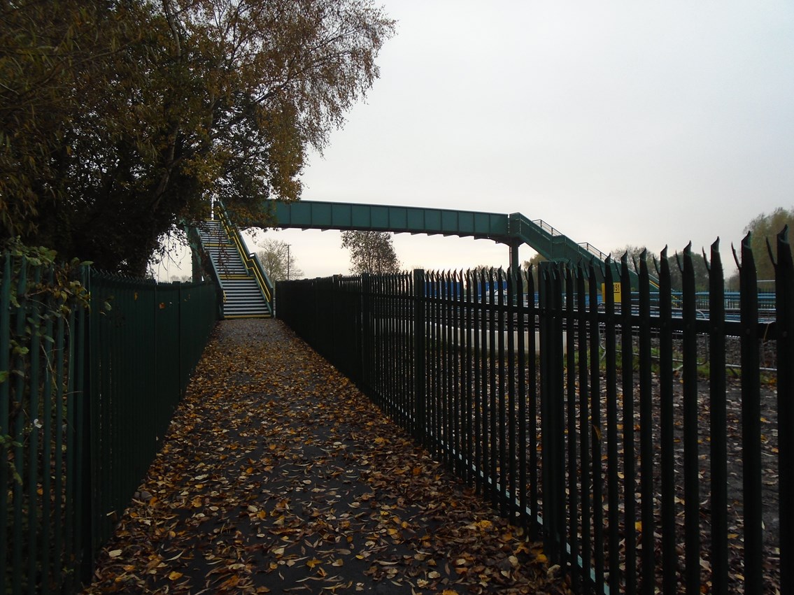 The new Whitewall footbridge, Magor