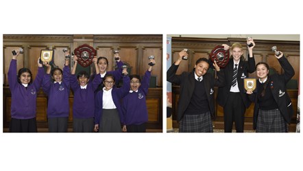 The winners were Barden Primary School, who spoke about vaping; and Balshaw's Church of England High School, who debated crime and poverty