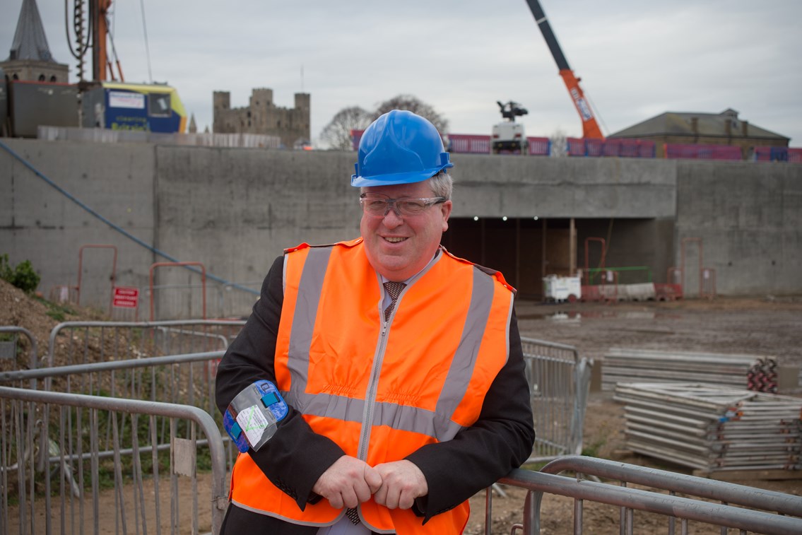 Secretary of State for Transport Patrick McLoughlin Rochester new station site: Rochester new station site