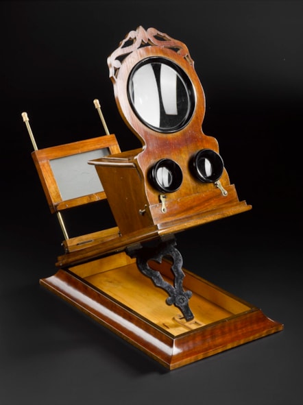 Stereographoscope, boxed, unsigned, 1850s - 1890s