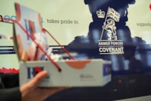 Volunteers for the Royal British Legion and members of Southeastern's Armed Forces Network attended the unveiling of the new livery-15: Volunteers for the Royal British Legion and members of Southeastern's Armed Forces Network attended the unveiling of the new livery-15