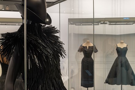 The 'Well-Mannered Black' section of Beyond the Little Black Dress. At the National Museum of Scotland until 29 October. Credit - National Museums Scotland