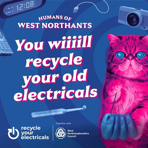 West Northamptonshire urged to recycle their electricals with launch of a new campaign: WEEE image