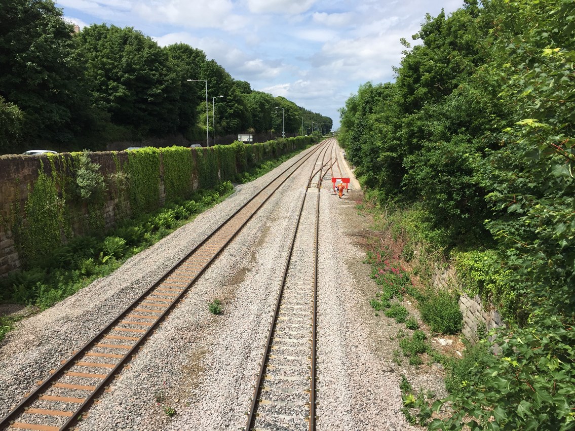 North Wales railway upgrade continues in Rhyl: Mostyn track upgrade work completed during spring as part of the North Wales Railway Upgrade Project.