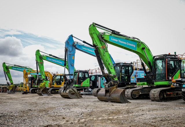 Lower Thames Crossing's zero emission 20t excavators