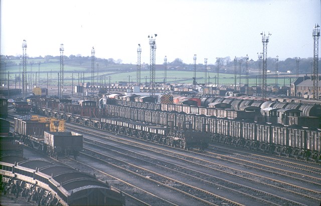 Severn Tunnel Junction marshalling yard in 1983 photo credit Jon Stubley