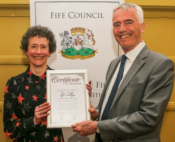 Fife College recognised for staff support at Fife Civic Awards: Covid Recognition-5