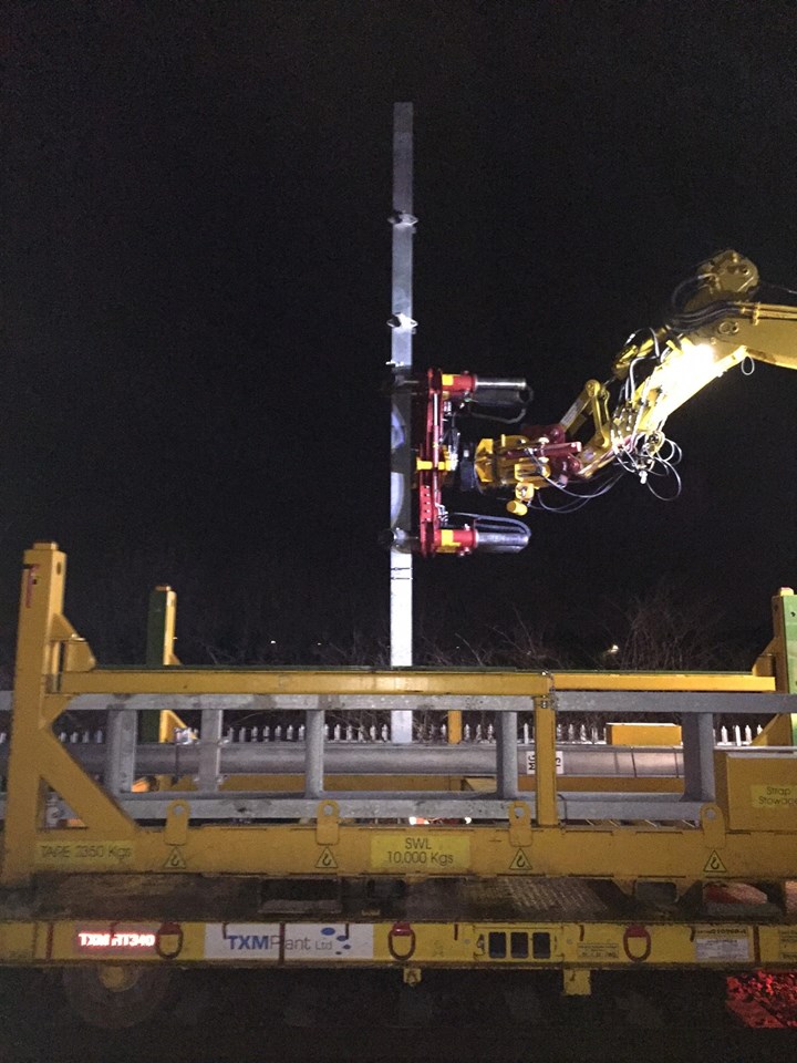 Electrification work between Manchester and Preston