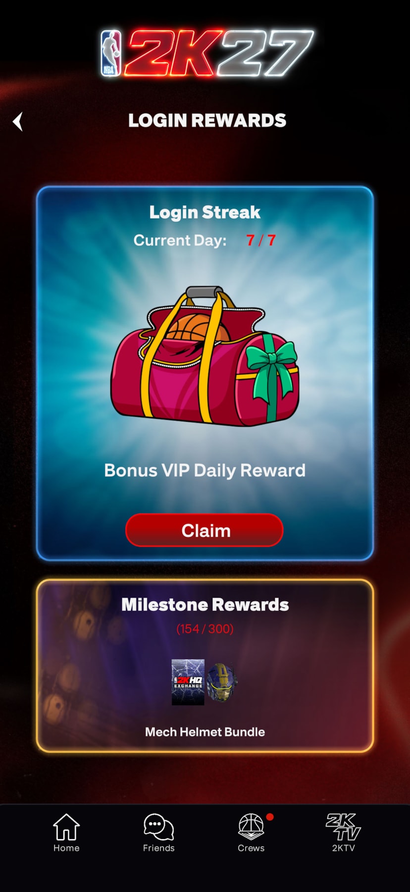 NBA 2K27 2K HQ Earn NBA 2K HQ Exclusive Daily Rewards