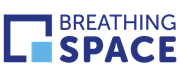 Breathing Space - logo - blue: Breathing Space - logo - blue