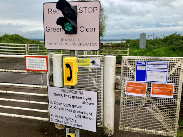 Level crossing on the line between Cardiff and Cheltenham ahead of timetable change-5: Level crossing on the line between Cardiff and Cheltenham ahead of timetable change-5
