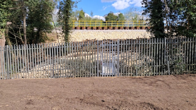 Three Bridges landslip work completed 2: Three Bridges landslip work completed 2