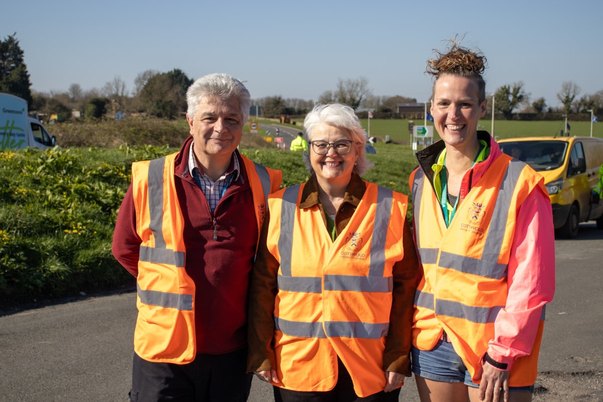 Kevin Lea, Cllr Andrea Pellegram and Cllr Gill Thomas