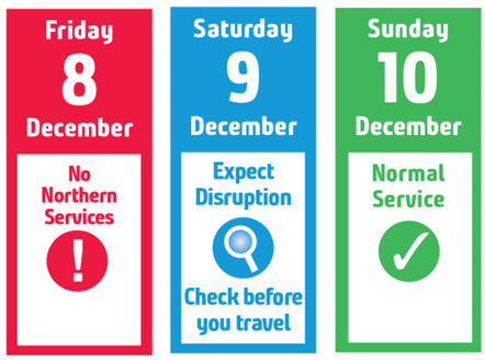 Image shows travel advice calendar - Dec 2023-2