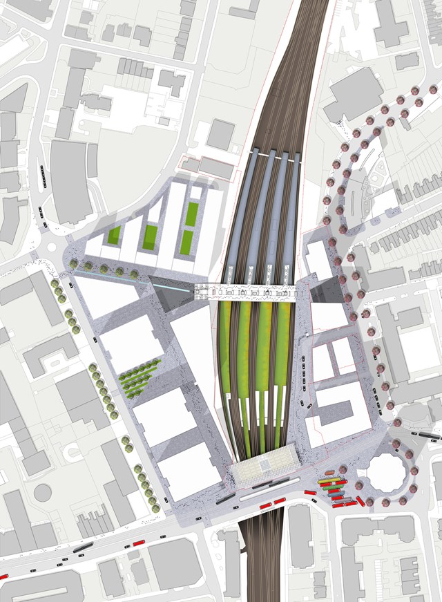 East Croydon _11: Artist's impressions of the proposed new footbridge at East Croydon station