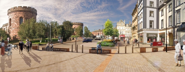 A CGI redering of the Carlisle station gateway courtesy of Cumberland Council: A CGI redering of the Carlisle station gateway courtesy of Cumberland Council