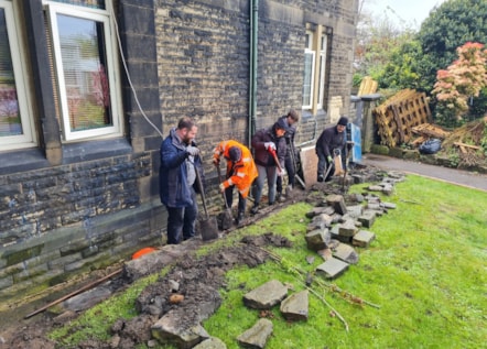 Earth Day 2024 Dry Stone Walling 2