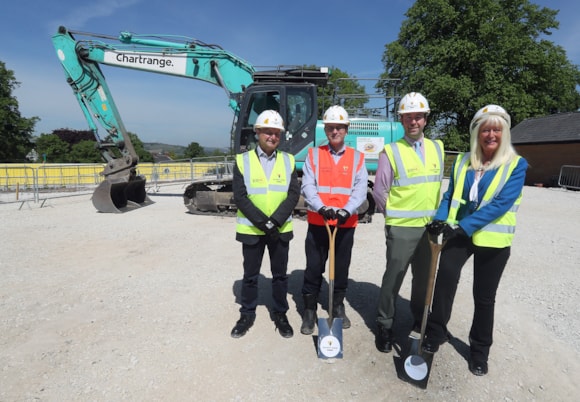 Work begins on £20m Marple Community Hub as ground is broken on landmark project: MarpleHub1