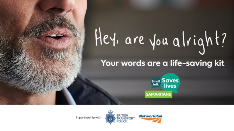 Small Talk Saves Lives: New figures reveal there were 250 live-saving interactions on the west’s railway last year as Network Rail and Samaritans launch new campaign