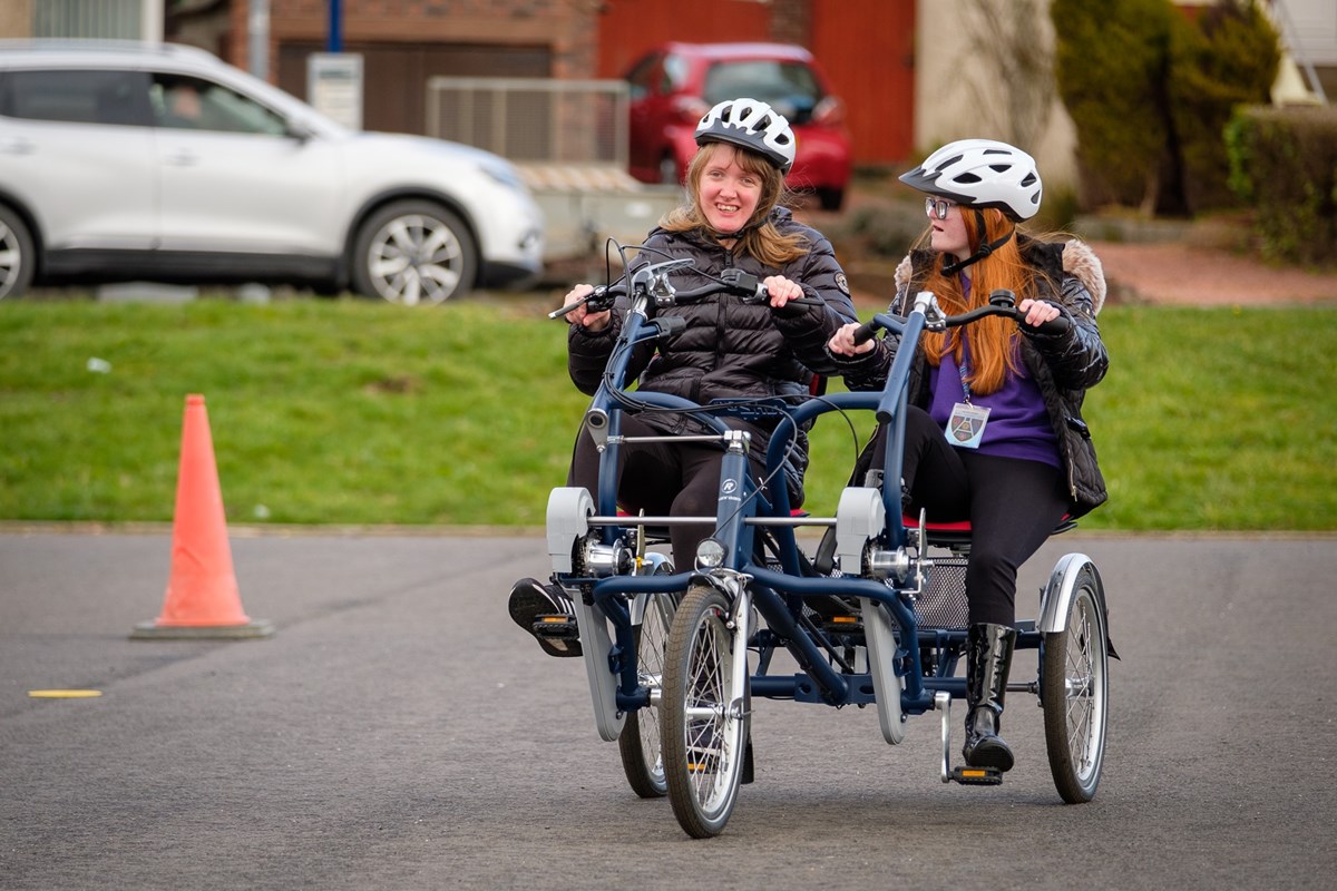 Young people from The Robert Burns Academy SLC having loads of fun