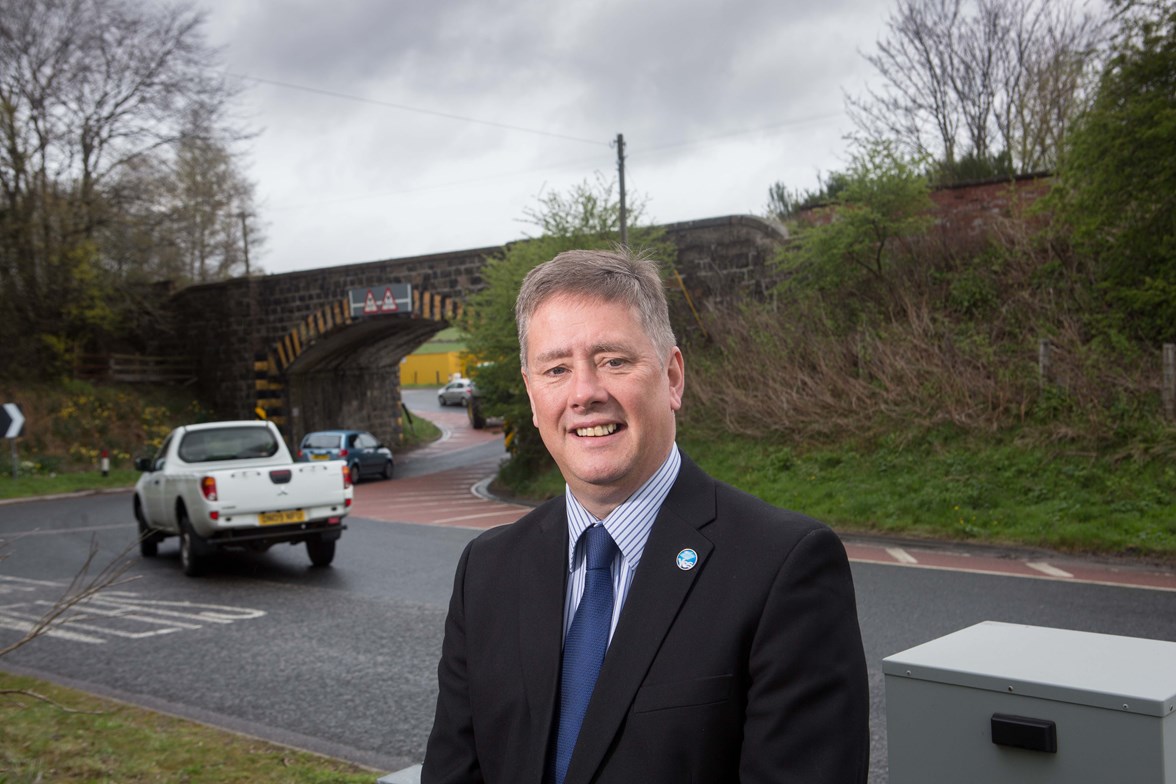 Keith Brown Inveramsay Bridge visit - Ground Investigations advance works