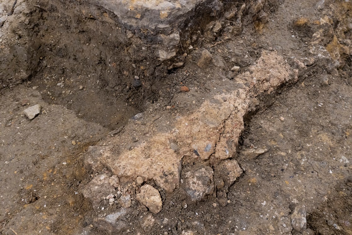 St Mary's  Church Archaeological excavation - Anglo-Saxon discovery: Stills from drone and camera of St Mary's Church dig, specifically around the area where there is a footprint of an Anglo Saxon church, predating the Norman church (AD1080). Flint stone base, with crushed stone layout, graves below the Norman church walls.

Tags: Archaeology, Stoke Mandeville, Buckinghamshire