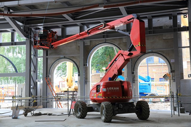 London Bridge station - St Thomas Street facade: The new London Bridge station facade on St Thomas Street takes shape, part of the Thameslink Programme,