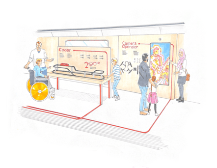 Artist impression of Inspiration carriage Your Railway Future 2 (credit Railway 200)