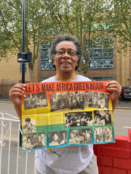 Leon Leiffer holding original BRAFA poster (2020) 