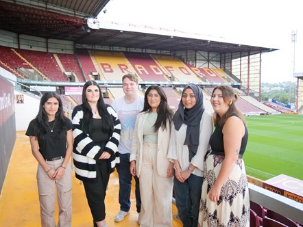 Image shows students from Bradford Ciy Foundation