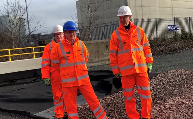 Breaking ground at new Leven station site: Alex Hynes at Leven