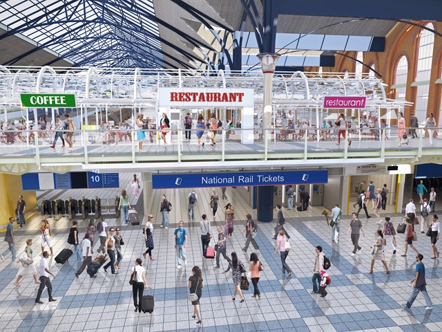 Liverpool Street station wins top award as improvement work continues: London Liverpool Street - entrance to the new ticket office set to open in 2016