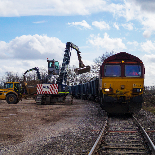 Rail freight deliveries and the Temporary Access Road
