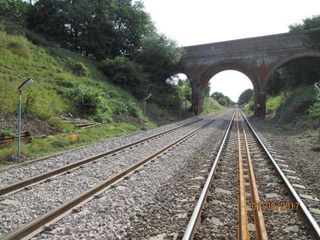 New track and Ballast between Ipswich and Halesworth