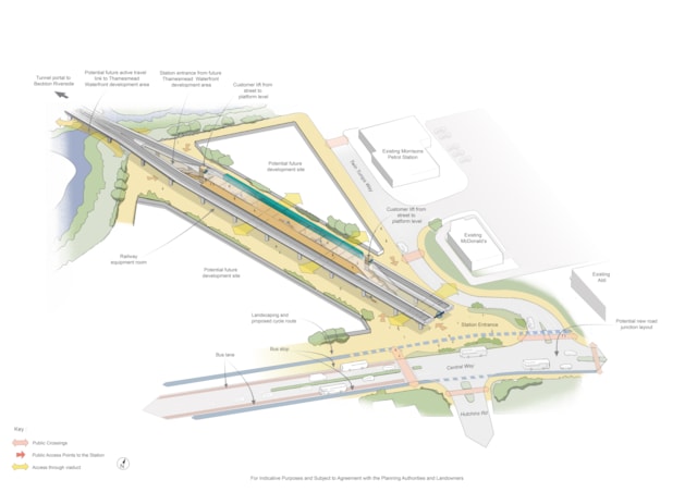 TfL Graphic - Station design for Thamesmead